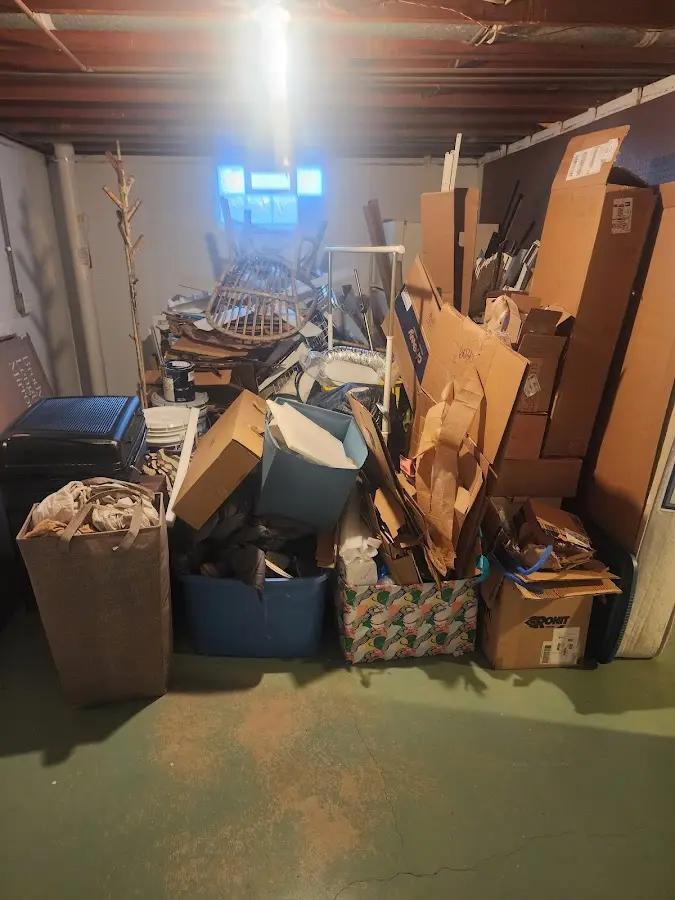 Roll-off dumpster container at job site for Construction Dumpster Rental in Barrington